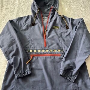 Women’s small L.L. Bean slate blue windbreaker jacket pullover